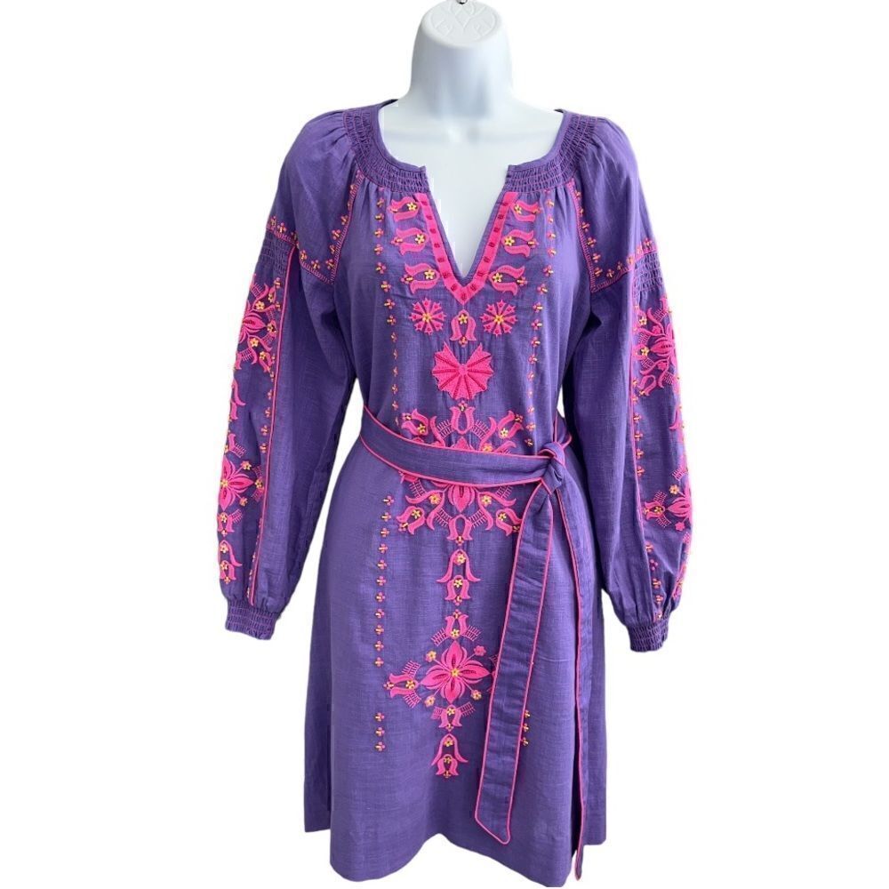 LILLY PULITZER Cammie Embroidered Dress Runs Big Size 00.